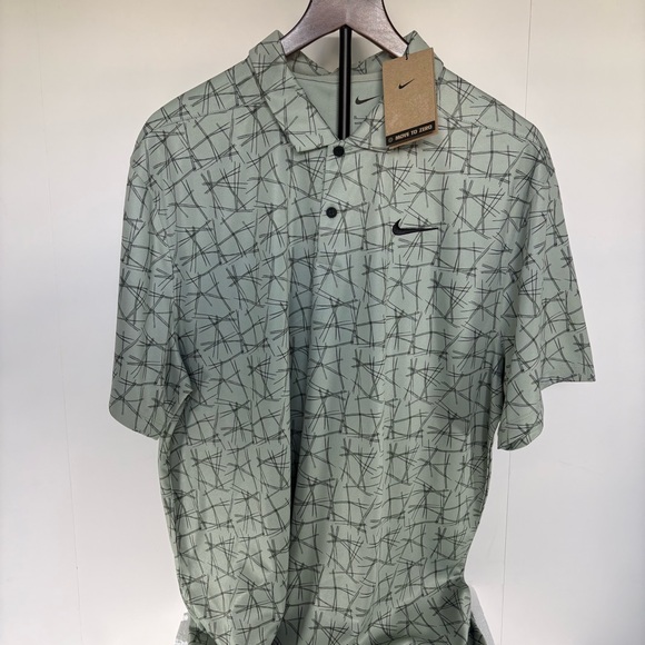 Nike Other - Mens Nike Golf Dri-Fit Victory Pine Needle Print Polo Shirt Medium New With Tags